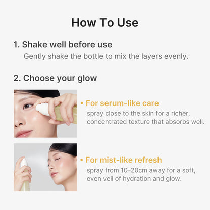 Kojic Acid Turmeric Vitamin Gold Jelly Mist Serum