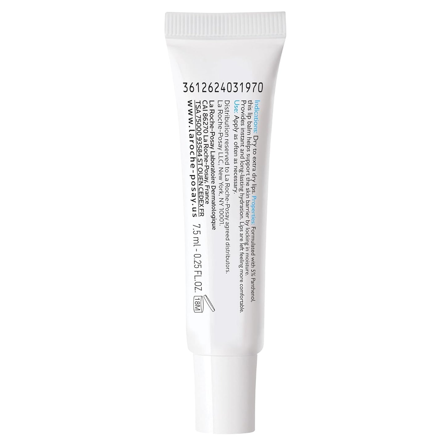 La Roche-Posay Cicaplast Lip Balm B5, Hydrating Balm with Shea Butter, Lip Treatment for Dry Cracked Lips, Moisturizing and Repairing Balm, Fragrance Free