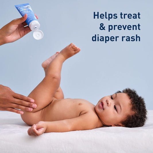 CeraVe Diaper Rash Cream, Baby Healing Ointment for Extra Dry, Cracked Skin, Diaper Cream with Ceramides & Vitamin E, Lanolin, Fragrance, Paraben, Dye, Phthalates & Sulfate Free, 3 Ounce