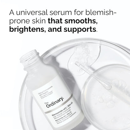 The Ordinary Acne Collection - Skin Care Bundle Set For Oily, Acne Prone Skin - Salicylic Acid 2% Solution, Niacinamide 10% + Zinc 1%, Natural Moisturizing Factors + Beta Glucan