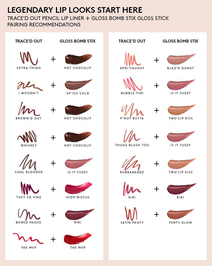 Trace'd Out Longwear Waterproof Pencil Lip Liner — Bubble-tini