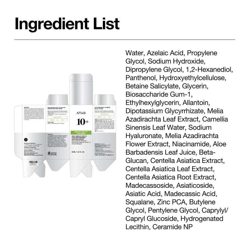 Azelaic Acid 10 Hyaluron Redness Soothing Serum