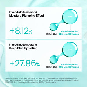 [1+1] PDRN Hyaluronic Acid Capsule 100 Serum Mask (10ea x 2)