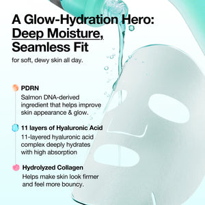 [1+1] PDRN Hyaluronic Acid Capsule 100 Serum Mask (10ea x 2)